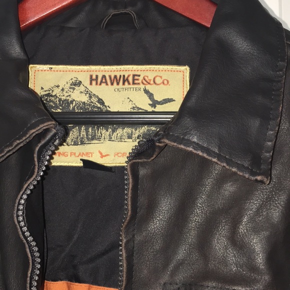 NEW - Hawks & Co Leather Jacket - Picture 3 of 5